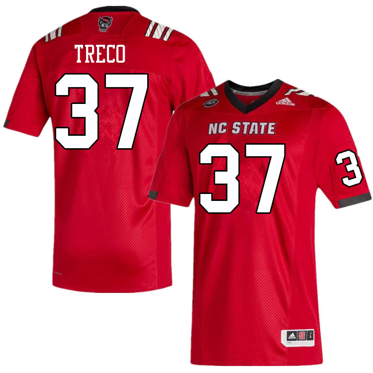 Men #37 Nicholas Treco NC State Wolfpack College Football Jerseys Sale-Red - Click Image to Close